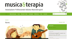 Desktop Screenshot of musicaterapia.it