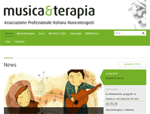Tablet Screenshot of musicaterapia.it